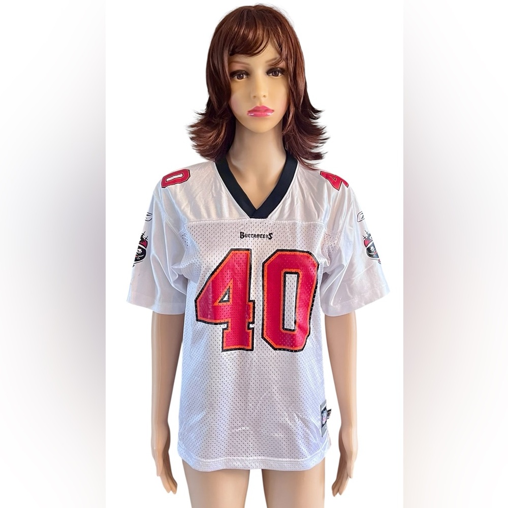 Vintage NFL Buccaneer's White Jersey Alstott Number 40